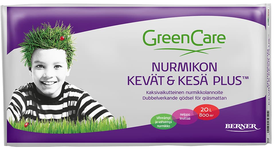 <p data-block-key="0gxcx">GreenCaren Nurmikon Kevät &amp; Kesä Plus 20 l</p>